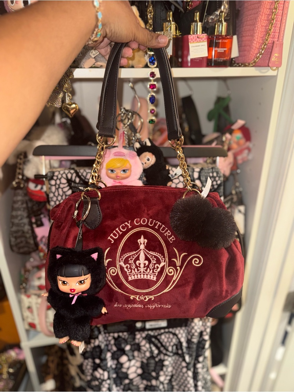 Juicy Couture Juicy Magnifique Satchel in Cranberry Juice